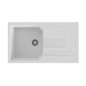 Blackstone BABİL 86X50 Cm Beyaz Granit Evye