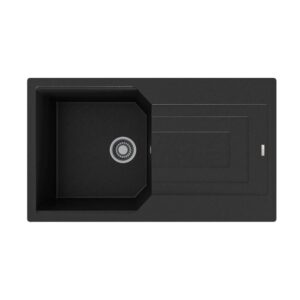 Blackstone BABİL 86X50 Cm Siyah Granit Evye