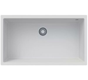 Blackstone PERGE 72X40 CM Beyaz Tezgahaltı Granit Evye