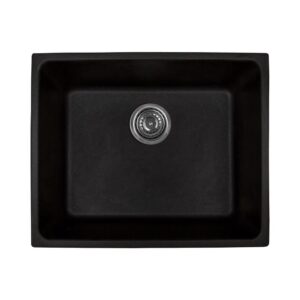 BLACKSTONE PETRA 50X40 CM SİYAH TEZGAHALTI GRANİT EVYE