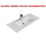 Turkuaz Blue 100x47 cm Etajerli Lavabo