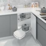 Starax S-3014-C Döner Tablalı Kör Köşe 780*600 Mm (Fasulye) Sağ