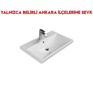 Turkuaz Elite 70x45 cm Etajerli Lavabo