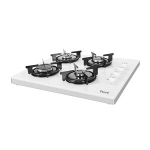 Ferre B2240 CE Beyaz Cam Set Üstü Ocak