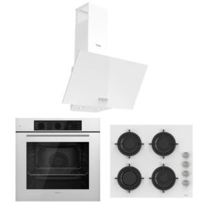 Ferre Beyaz Set ( D087 Beyaz Davlumbaz -CS206 Beyaz Ocak- QBL62CB Beyaz Fırın )