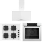 Ferre Beyaz Set ( D087 Beyaz Davlumbaz -SS206 Beyaz Ocak- XE61CB Beyaz Fırın)