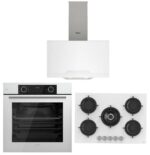 Ferre Fryart Beyaz Set ( D064 Beyaz Davlumbaz -RS036 Beyaz Ocak- XE63CB Fryart Beyaz Fırın)