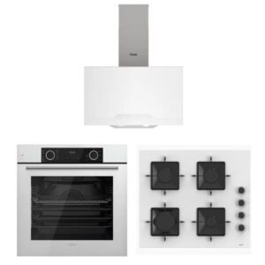 Ferre Fryart Beyaz Set ( D064 Beyaz Davlumbaz -SS206 Beyaz Ocak- XE63CB Fryart Beyaz Fırın)