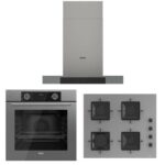 Ferre Fryart Gri Set ( D102 Gri Davlumbaz -SS208 Gri Ocak- XE63CPR Fryart Gri Fırın)