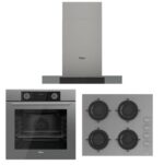 Ferre Fryart Gri Set ( D102 Gri Davlumbaz -CS208 Gri Ocak- XE63CPR Fryart Gri Fırın)