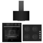 Ferre FryartSteam Siyah Ankastre Set ( D063 SİYAH DAVLUMBAZ-CS205 SİYAH OCAK- XE64CS FRYARTSTEAM SİYAH FIRIN )