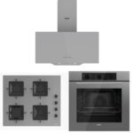 Ferre Gri Set (D088 Gri Davlumbaz -SS208 Gri Ocak- QBL62CPR Gri Fırın)