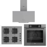Ferre Gri Set (D088 Gri Davlumbaz -SS208 Gri Ocak- XE61CPR Gri Fırın)