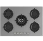 Ferre RS038 75 CM 5 Gözlü Ankastre Gri Ocak