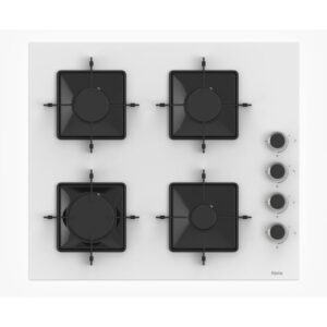 Ferre SS206 Beyaz Kare Izgaralı Ankastre Ocak