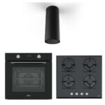 Franke Ankastre Set (FABER EV8+BK A37 Davlumbaz - FHNS 604 BK Ocak - FMA 86 BK Fırın)