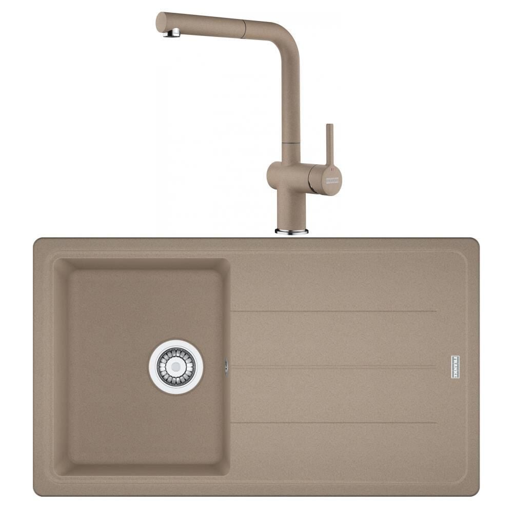 Franke Basis BFG 611 Oyster Granit Evye Active Plus Doccia 2.0 Batarya Set