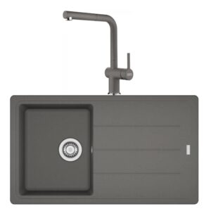 Franke Basis BFG 611 STONE GREY Granit Evye Active Plus Doccia 2.0 Batarya Set