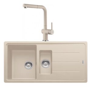 Franke Basis BFG 651 Sahara Granit Evye Active Plus Doccia 2.0 Batarya Set