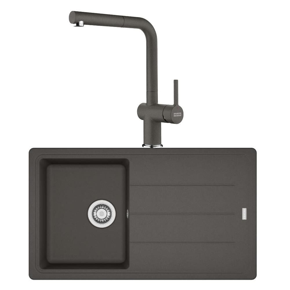 Franke Basis BFG 611 SLATE GREY Granit Evye Active Plus Doccia 2.0 Batarya Set