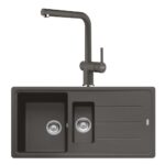 Franke Basis BFG 651 SLATE GRİ Granit Evye Active Plus Doccia 2.0 Batarya Set