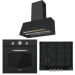 Franke Classıc Line Nero Ankastre Set (FCO 70 ONYX NERO Davlumbaz-FCH 604 3G TC C NERO Ocak-FCO 86 H NERO Fırın)