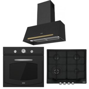 Franke Classıc Line Nero Ankastre Set (FCO 70 ONYX NERO Davlumbaz-FCH 604 3G TC C NERO Ocak-FCO 86 H NERO Fırın)