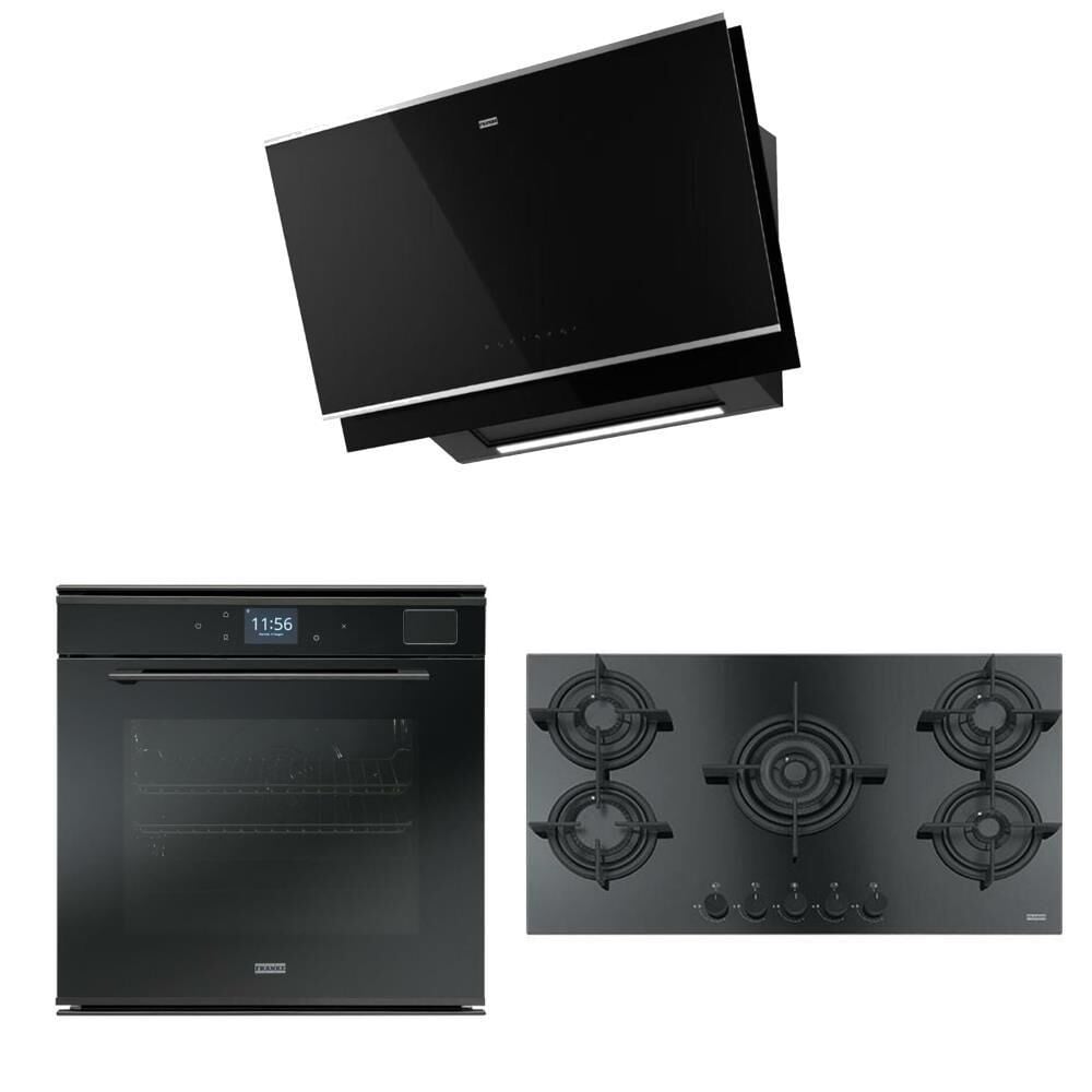 Franke Mythos Buharlı İnox Set 1 (FMY 907 BK/XS Davlumbaz FHCR 905 Ocak FMY 99 HS XS Fırın)