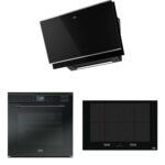 Franke Mythos Buharlı İnox Set 2 (FMY 907 BK/XS Davlumbaz FMY 808 I Ocak  FMY 99 HS XS Fırın)