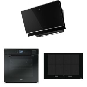 Franke Mythos Buharlı İnox Set 2 (FMY 907 BK/XS Davlumbaz FMY 808 I Ocak  FMY 99 HS XS Fırın)