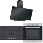 Franke Siyah-İnox Ankastre Set (FPJ 915 V BK A - FHNS 905 BK - FSL 82 H XS)