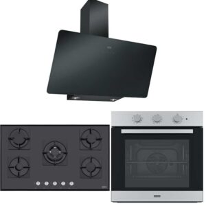 Franke Siyah-İnox Ankastre Set (FPJ 915 V BK A - FHNS 905 BK - FSL 82 H XS)