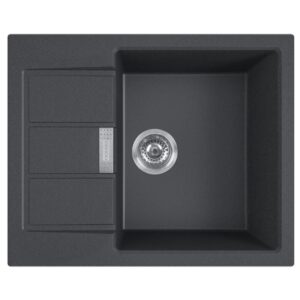 Franke TECTONİTE S2D 611-62 CB Siyah Evye