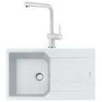 Franke Urban UBG 611-86 Bianco Granit Evye Active Plus Doccia 2.0 Batarya Set