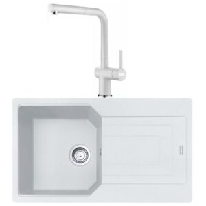 Franke Urban UBG 611-86 Bianco Granit Evye Active Plus Doccia 2.0 Batarya Set