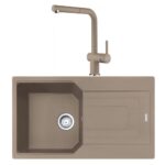 Franke Urban UBG 611-86 Oyster Granit Evye Active Plus Doccia 2.0 Batarya Set