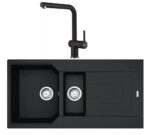 Franke Urban UBG 651-100 Nero Granit Evye Active Plus Doccia 2.0 Batarya Set