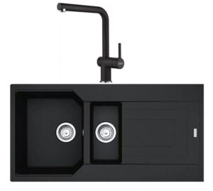 Franke Urban UBG 651-100 Nero Granit Evye Active Plus Doccia 2.0 Batarya Set