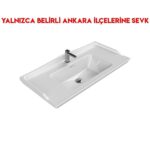 Turkuaz Kapadokya 100x48 cm Etajerli Lavabo