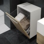 Starax S-8014 Kapağa Monte Çamaşır Sepeti Krom 45 Cm