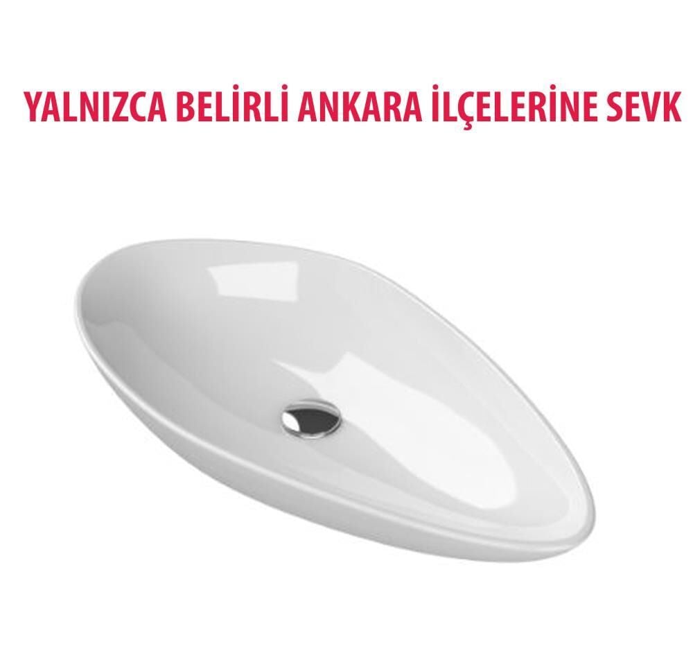 Turkuaz OLİVE 75 CM Çanak Lavabo