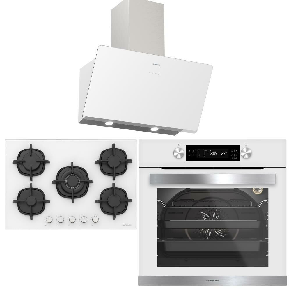 Silverline Beyaz Ankastre Set ( 3457 Soho, CS5364W01, BO6505W01)