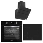 Silverline İndiksyonlu Siyah Ankastre Set ( 3370 Eterno Greentech - IH5445B02 - BO6502B02 )