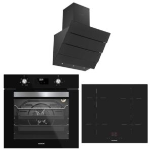 Silverline İndiksyonlu Siyah Ankastre Set ( 3370 Eterno Greentech - IH5445B02 - BO6502B02 )