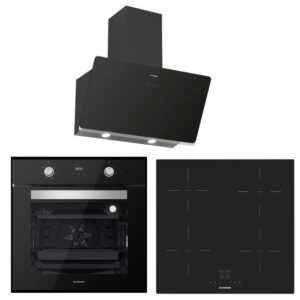 Silverline İndiksyonlu Siyah Ankastre Set (3457 Soho , IH5445B02, BO6502B02)