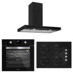 Silverline Siyah Ankastre Set ( 3173 Quadro - CS5610B01 - BO6502B02 )