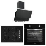 Silverline Siyah Ankastre Set (3420 60 cm - CS5610B01 - BO6501B01)