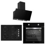 Silverline Siyah Ankastre Set (3457 60 cm - CS5610B01 - BO6501B01)