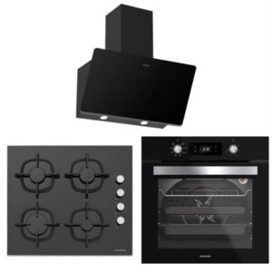 Silverline Siyah Ankastre Set (3457 60 cm - CS5343B01 - BO6504B01)