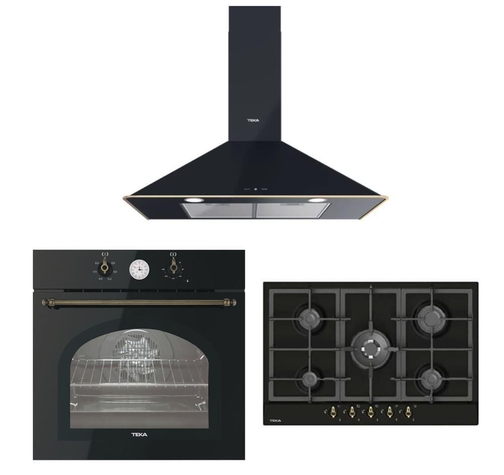 Teka Antrasit Ankastre Set ( DOS 90.2 AT Davlumbaz-GSC 75330 RBC AT Ocak-HAK 627 R AT Fırın)